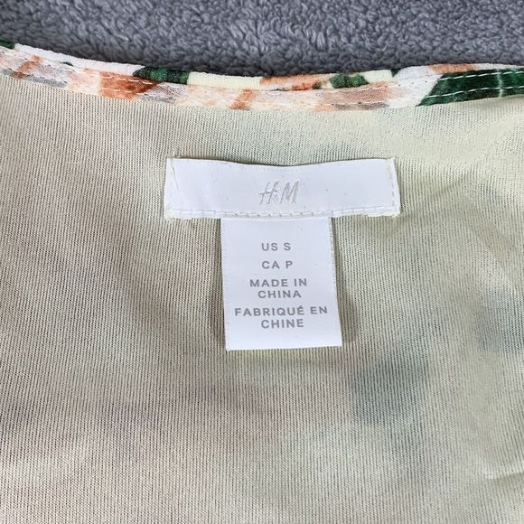 H&M Floral Ruffle Colorful Fit & Flare Dress Size Small Women’s - Picture 14 of 16